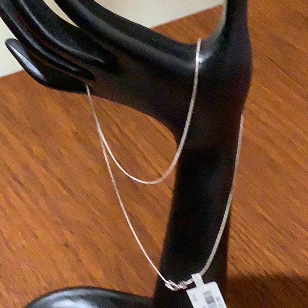 Sterling silver chain.